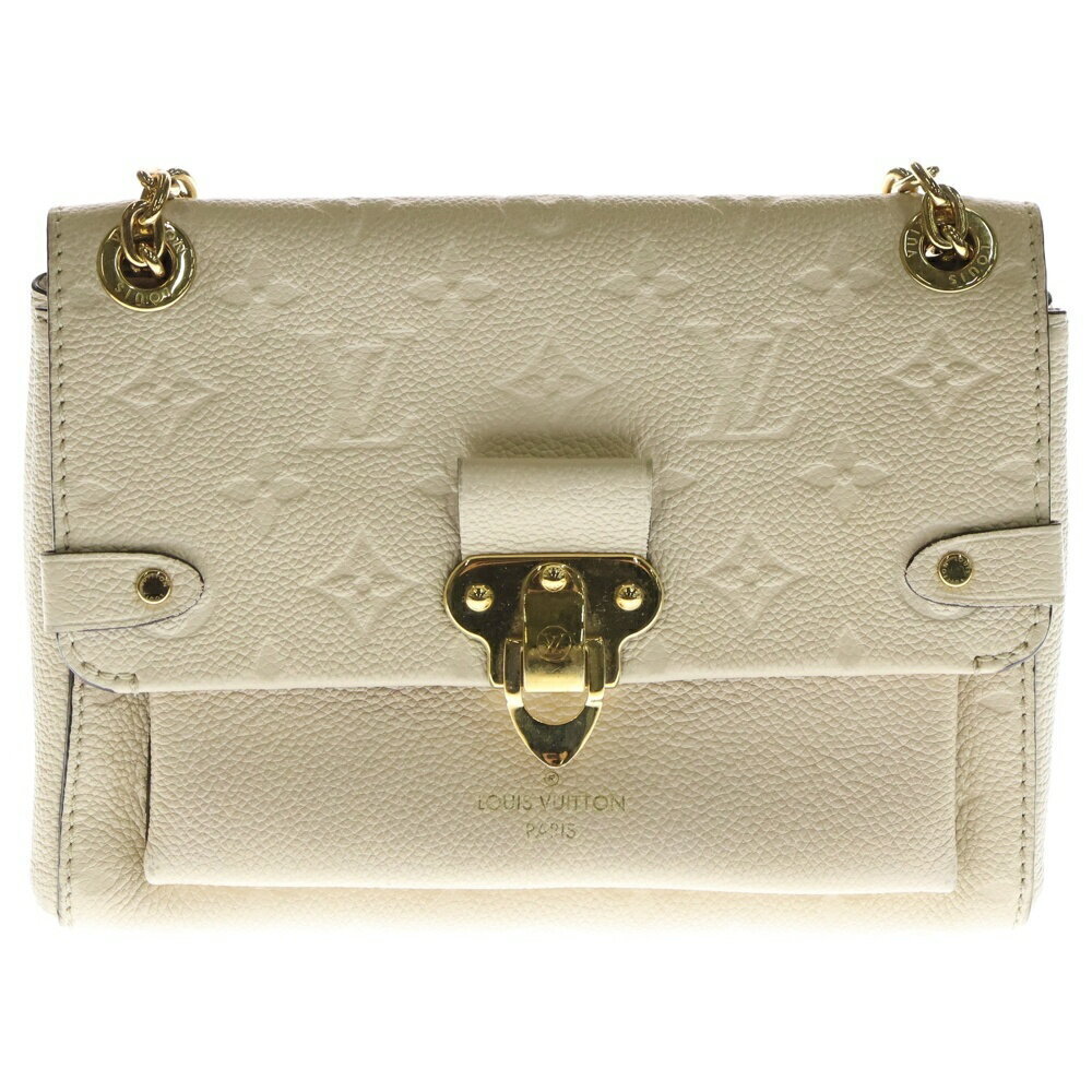 Louis Vuitton Empreinte Vavin Chain Shoulder Bag Beige Tan Leather